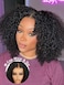 ISEE M-Cap Kinky Curly Wear Go Glueless Wigs Human Hair Pre Plucked Pre Cut Bleached Knots 9x6 HD Lace Glueless Human Hair Wigs For Women 16 Inch