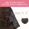 GOO GOO Wire Hair Extensions Human Hair, 4A Chocolate Brown Natural 16inch 95g, Invisible Wire Hair Extensions with Transparent, Seamless Fish Line Hairpiece