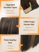 DOORES Hair Extensions Tape in Human Hair, Dark Brown to Chestnut Brown 50g 20pcs 16 Inch, Real Human Hair Skin Weft Remy Hair Extensions Straight Hair