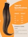 DOORES Hair Extensions Tape in Human Hair, Dark Brown to Chestnut Brown 50g 20pcs 16 Inch, Real Human Hair Skin Weft Remy Hair Extensions Straight Hair