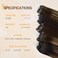 DOORES Micro Bead Hair Extensions Human Hair extension, Balayage Chocolate Brown to Caramel Blonde 20 Inch 50g/50s, Micro Loop Real Hair Extensions Human Hair