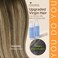 DOORES Micro Bead Hair Extensions Human Hair extension, Balayage Chocolate Brown to Caramel Blonde 20 Inch 50g/50s, Micro Loop Real Hair Extensions Human Hair