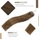SEGO Micro Beads Hair Extensions Human Hair 14 Inch Light brown Micro Loop Human Hair Extensions Natural Straight Micro Ring Human Hair Extensions 50g 100 Strands Cold Fusion Hair Extension 6#