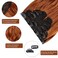 WECAN Clip in Hair Extension 20 Inch Copper Red 6PCS Natural Long Wavy Curly Hairpieces for Women Thick Synthetic Fiber Double Weft Hair Full Head