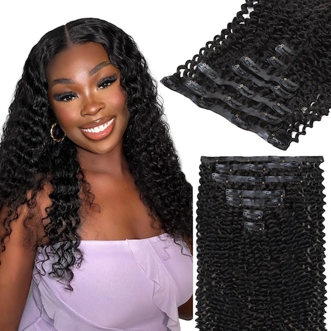 HOT Hair Clip Extensions Human Hair E Natural Human Hair