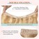 Benehair Ombre Halos Hair Extensions Human Hair Wavy for Women Full Head Hairpieces No Tape No Glue Seamless Fish Line Headband 16inch 115Gram for Adding Volume Ash Blonde&amp;Bleach Blonde #18P613