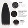 ABH AMAZINGBEAUTY HAIR Clip in Hair Extensions Real Human Hair Kinky Straight Seamless Clip ins Remy Human Hair Extensions Natural Thick Clip in Hair Extensions for Black Women 12 Inch 7Pcs 120G