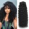 Kinky Curly Clip INS Hair Extensions 120G Clip In Hair Extensions Human Hair 22 Inch 10Pcs Lace Weft Clip in Brazilian Remy Human Hair extensions