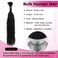 Lashey Human Braiding Hair Kinky Curly 1 Bundle 50g Bulk Human Hair for Braiding 100% Virgin Hair Bulk for Braiding with Healthy Ends Natural Black Hair Extensions for Boho Braids 18 Inch