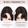 MY-LADY Human Hair Toppers for Women Real Human Hair for Thinning Hair 8 * 10CM Lace Silk Base Hair Pieces No Bangs Clip in Remy Hairpieces Hand-Tied 12 Inch Blonde with Dark Root