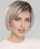 RENERSHOW Blonde Short Hair Wigs for White Women Layered Ombre Platinum Pixie Bob Wig with Bangs Straight Realistic Synthetic Natural Daily Party Hair Replacement Wig