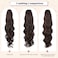 Drawstring Ponytail Hair Extensions Wavy Long 26 Inch Synthetic Fake Hairpiece for Women Dark Brown