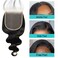 5x5 Transparent HD Lace Closure Body Wave human hair closure 12A Brazilian Virgin Human Hair Closure Free Part 100% Human Hair Extensions Pre Plucked Natural Black (14 Inch)