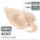 SEGO Hair Toppers for Women, Clip in Real Human Hair Toppers Straight with Bangs 150% Density Silk Base -8 Inch #18/613 Ash Blonde Mix Bleach Blonde