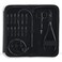 Hair Extension Tools Kit Includes 2 HoleMicro Beads Microlink Crimping Plier, 12pcs Sectioning Clips, Quick Parting Tool, Mini Scissor &amp; C Type Needles, Loop Tool (Black)