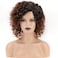 XIUFAXIRUSI XIUFAXIRUSI Short Ombre Brown Curly Afro Wigs for Black Women Short Kinky Curly Wig Natural Looking Synthetic Full Hair Wig