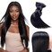 16A 50g Straight Bundles Human Hair 1 Bundle 100% Unprocessed Real Human Hair Extensions 16 Inch Raw Human Hair Natural Black Color