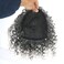 KRSI Afro Curly Hair Topper Silver Grey Synthetic Toppers Hair Pieces for Women, Hairpieces Toppers Pieces for Black Women With Thinning Hair Clip in Hair Topper With Bangs(1B/T0906)