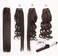 16"Clip in Hair Extensions Real Human Hair Double Weft Thick to Ends Dark Brown(#2) 6pieces 70grams/2.45oz