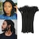Loc Extensions Human Hair 0.6 cm 8 Inch 60 Strands Dreads Extensions Dreadlock Extensions Human Hair Locs Extensions for Men Women Natural Black Dread Lock Extensions Full Handmade Permanent Locs