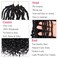 Leeven 7 Packs Faux Locs With Curly Ends 18 Inch Pre-looped Goddess Locs Crochet Hair 84 Strands Natural Black Crochet Bohemian Soft Locs Braiding Hair Extensions With Curls for Women 1B#