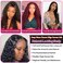 Deep Wave Lace Front Wig Human Hair Hd Transparent Lace Front Wigs for Black Women Wet and Wavy Glueless Wigs Curly Human Hair Pre Plucked Bleach Knots Natural Color 22 Inch