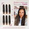 Dansama Passion Twist Hair Water Wave Braiding Hair for Butterfly Style Crochet Braids Bohemian Hair Extensions (18inch (Pack of 6), T1B/27, Economy Pack)