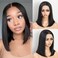 14 Inch Straight Bob Wig Human Hair 13x4 HD Transparent Lace Front Wigs Human Hair 180% Short Bob Wigs for Women Glueless Bob Lace Front Wigs Human Hair Pre Plucked Natural Color 14 Inch