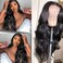 AUOCATTAIL Lace Front Wigs Human Hair Pre Plucked Glueless Body Wave Frontal Wigs HD Transparent Lace Wigs High Density Emulation Natural Color for Black Women 25 Inch