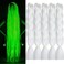 White Braiding Hair Glow in the Dark Braiding Hair Extensions Box Braids Hair Shining Jumbo Braiding Hair Glow in the Dark Braids(White,5pack)