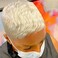 613 Blonde Pixie Cut Wig - Short Wavy Hair Replacement Synthetic Hair Short Curly Layered Wig With Bangs for Black Women