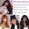 REMY Wigs with Bangs Straight Human Hair Wigs with Bangs None Lace Wigs for Black Women 100% Unprocessed Brazilian Virgin Human Hair Wigs Machine Made Glueless Wigs (26 Inch)