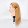 20-22'' Mannequin Head With Human Hair Styling Training Head Dolls for Cosmetology Manikin Maniquins Practice Head with Stand (6611W2714H)