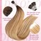 I Tip Hair Extensions - Human Hair, 3/8/22 Dark Brown to Gold Blonde 20 Inch I Tip Hair Extensions For Women Soft &amp; Natural Itip Hair Extensions Straight Itip Human Hair Extensions 50G/70S