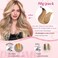 I Tip Hair Extensions - Human Hair, 3/8/22 Dark Brown to Gold Blonde 20 Inch I Tip Hair Extensions For Women Soft &amp; Natural Itip Hair Extensions Straight Itip Human Hair Extensions 50G/70S