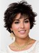 TISHINING Black Short Curly Wigs for Women Short Black Pixie Cut Wigs for White Women Shaggy Layered Synthetic Short Hair Wigs with Bangs Natural Wavy Hair Replacement Wigs for Daily Life