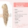 Flufymooz Ponytail Extension, Flexible Wrap Around Ponytail Extension Long Wavy Curly Ponytail Hair Extensions Natural pony tail Synthetic Hairpiece for Women 26 Inch (Champagne Blonde)