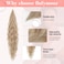 Flufymooz Ponytail Extension, Flexible Wrap Around Ponytail Extension Long Wavy Curly Ponytail Hair Extensions Natural pony tail Synthetic Hairpiece for Women 26 Inch (Champagne Blonde)