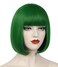 Green Wig Short Green Wigs for Women St Patricks Day Green Bob Wig with Bangs Natural Cute Synthetic Wigs for Halloween BU110GR