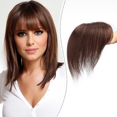 starluck Hair Toppers for Women, Real Human Hair 150% Density 8inch