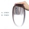 HAIRCUBE Bangs Hair 100% Human Hair Wispy Bangs, Hair Clip in Bangs, Fringe with Temples, Hairpieces for Women, Clip on Air Bangs, Hair Extension for Daily Wear Dark Brown 2#