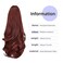 ponytail extension,16" claw clip hair extensions ponytail short curly hair ponytail Extension Natural Looking Synthetic Hairpiece for Women Auburn