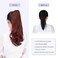 ponytail extension,16" claw clip hair extensions ponytail short curly hair ponytail Extension Natural Looking Synthetic Hairpiece for Women Auburn