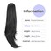 Black Ponytail Extension,20" Claw Ponytail Clip Hair Extensions Ponytail Long Curly Hair Ponytail Extension Natural Looking Synthetic Hairpiece for Women