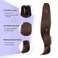 ponytail extension,24" claw clip hair extensions ponytail Long straight Hair Extension Natural Looking Synthetic Hairpiece for Women Medium Brown