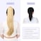 ponytail extension,24" claw clip hair extensions ponytail Long straight Hair Extension Natural Looking Synthetic Hairpiece for Women Medium Blonde
