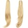 ponytail extension,24" claw clip hair extensions ponytail Long straight Hair Extension Natural Looking Synthetic Hairpiece for Women Medium Blonde