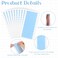 120pcs Adhesive Replacement Tape for Hair,Hair Extension Tape,Extensions Invisible Waterproof Double Sided Hair Tape,Tape in Human Hair Extensions Wig Tape Beauty Tools(Blue)