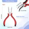 Multi Functional Hair Extensions Pliers Tool Hair Extension Pliers for Beads with 3 Holes Hair Extensions Opener and Removal for Feather Extension Closer Tool Kit