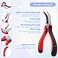 Multi Functional Hair Extensions Pliers Tool Hair Extension Pliers for Beads with 3 Holes Hair Extensions Opener and Removal for Feather Extension Closer Tool Kit